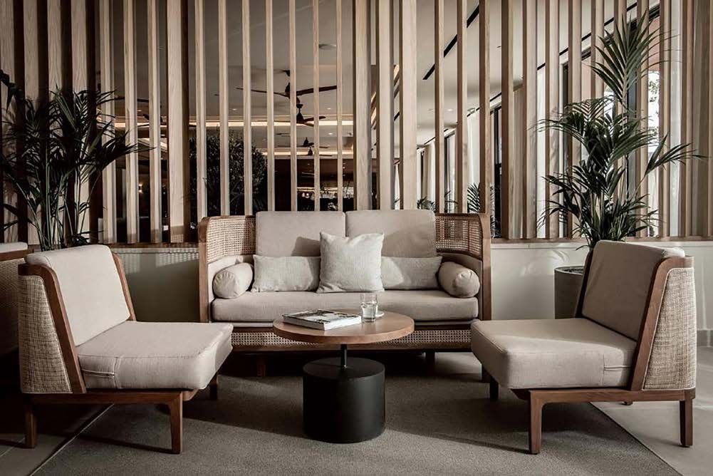 Hotel lounge furnished by ALMECO